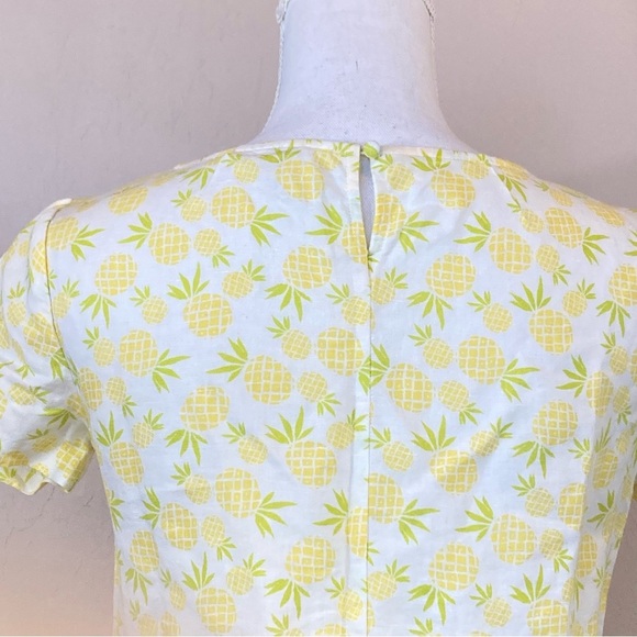 J Crew Factory Pineapple Linen Shirt XXS - Picture 5 of 8